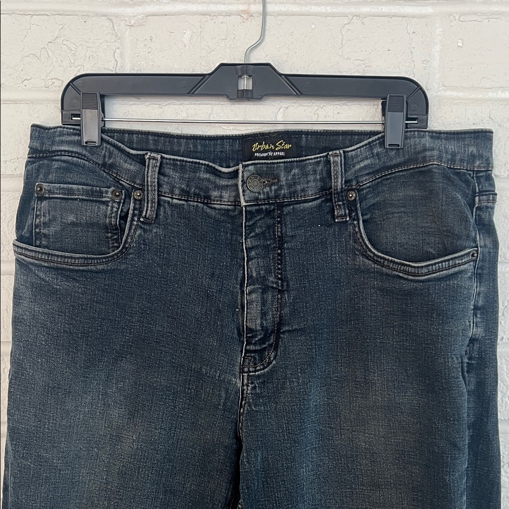 Wrangler Dark Blue Straight Jeans size 36 x 34 - Picture 2 of 11